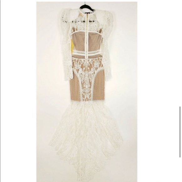 Bronx and Banco Barocco Gown in White - Picture 9 of 12